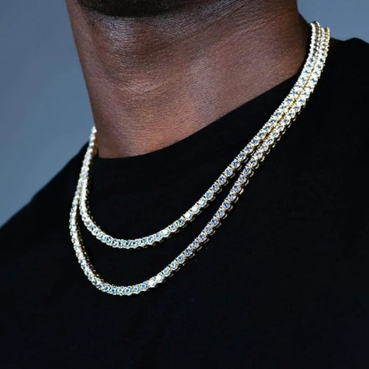 Ommani Diamond Tennis Necklace for Men
