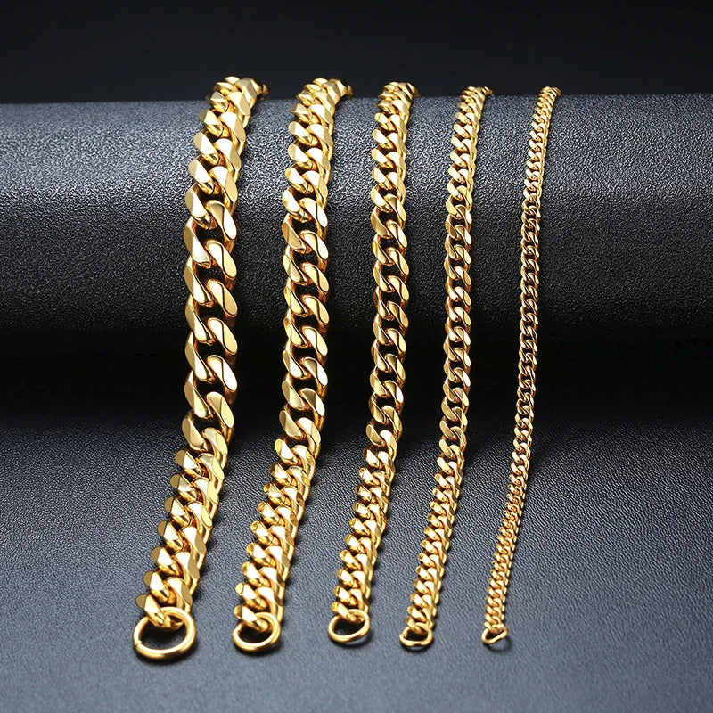 Ommani Chain Bracelets for Men Bracelets, Cuban Link Chain Bracelet, Stainless Steel Brazalets For Men